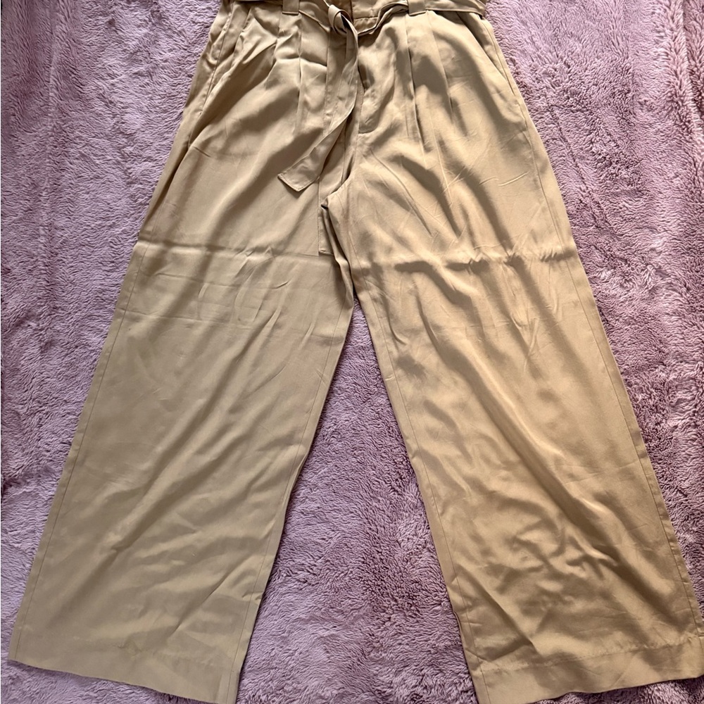 Banana Republic Wide Leg Paper Bag Pants